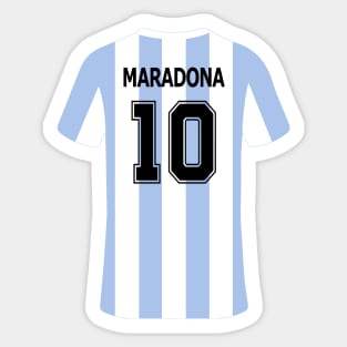 Maradona Jersey Sticker